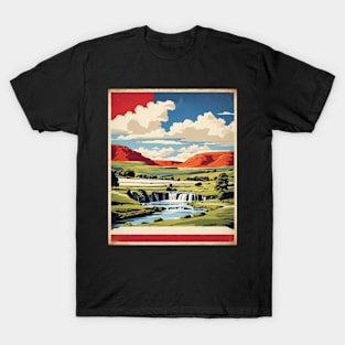 Yorkshire Sculpture Park Vintage Travel Tourism Poster Art T-Shirt
